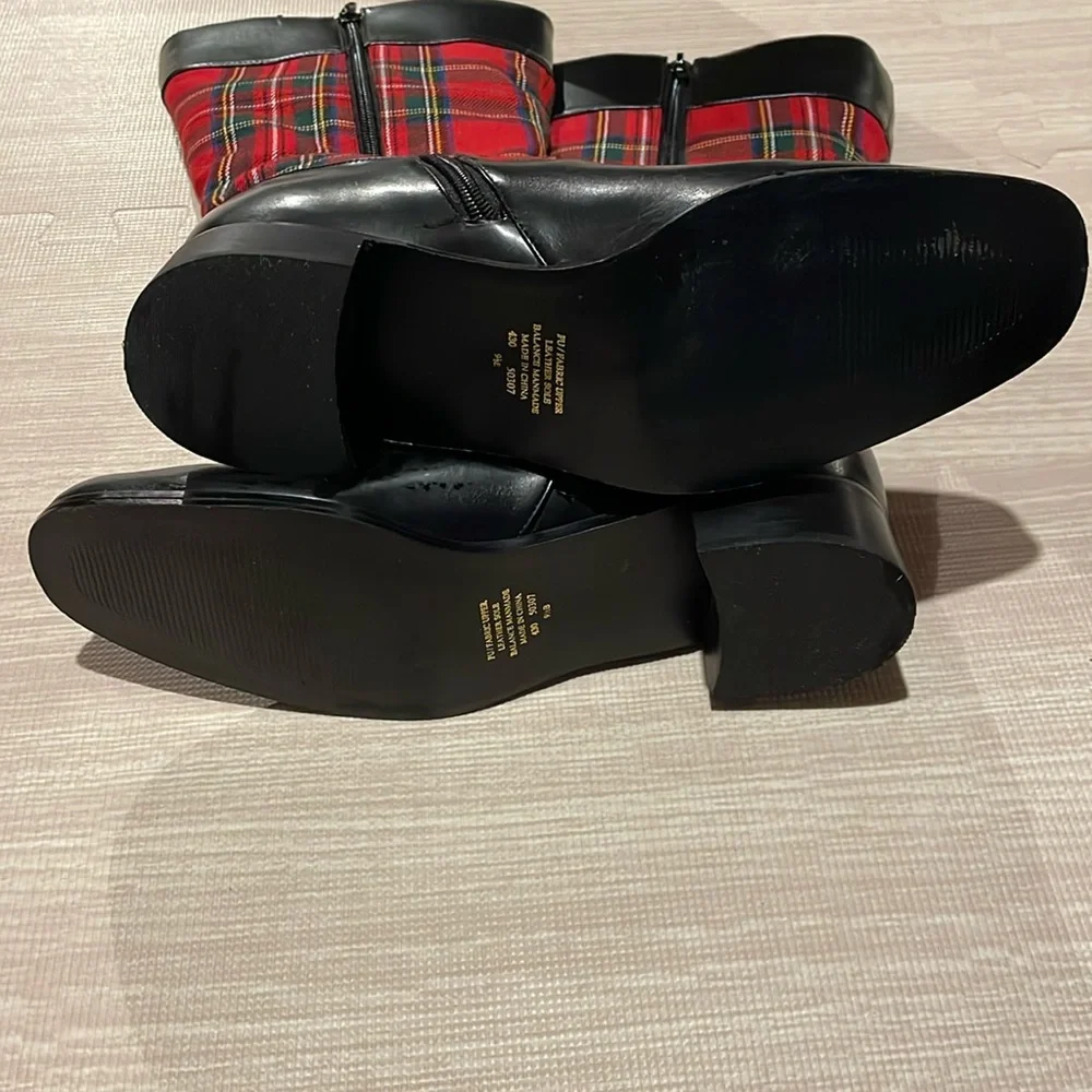 Women’s Tartan Riding Boots - Picture 7 of 11